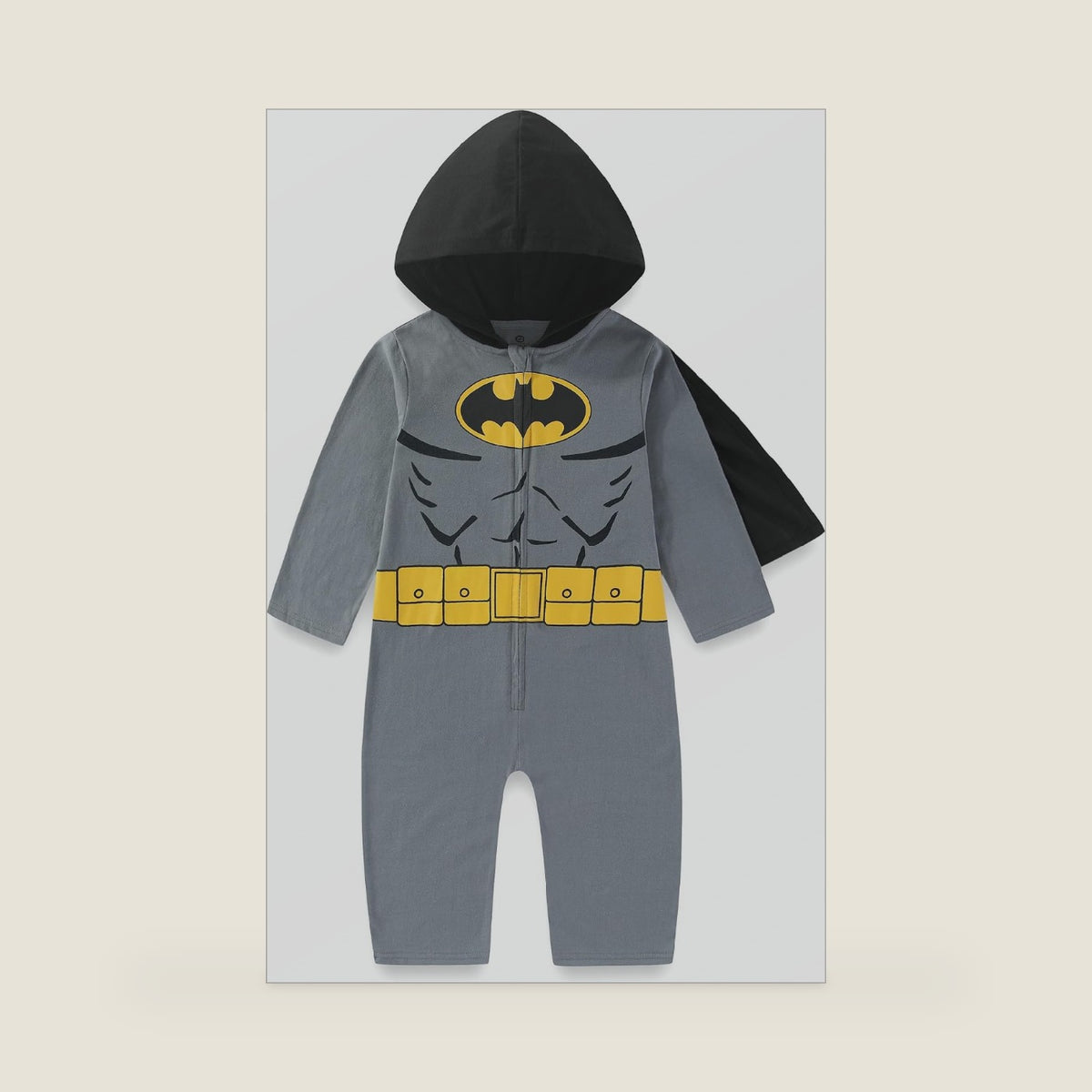 WARNER BROS Batman Boys Cosplay Coverall and Cape 2 Pc Set for Little Kids