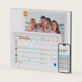 Digital Calendar 15.6" Smart Calendar&Chore Chart, 1080P Interactive Touchscreen Electronic Calendar for Family Schedules, 64GB Digital Picture Frame WiFi, Wall Mountable, AiMOR APP-White