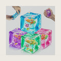 4 Pack Ocean Stress Cube Squishy Toys, Stress Relief Fidget Toys