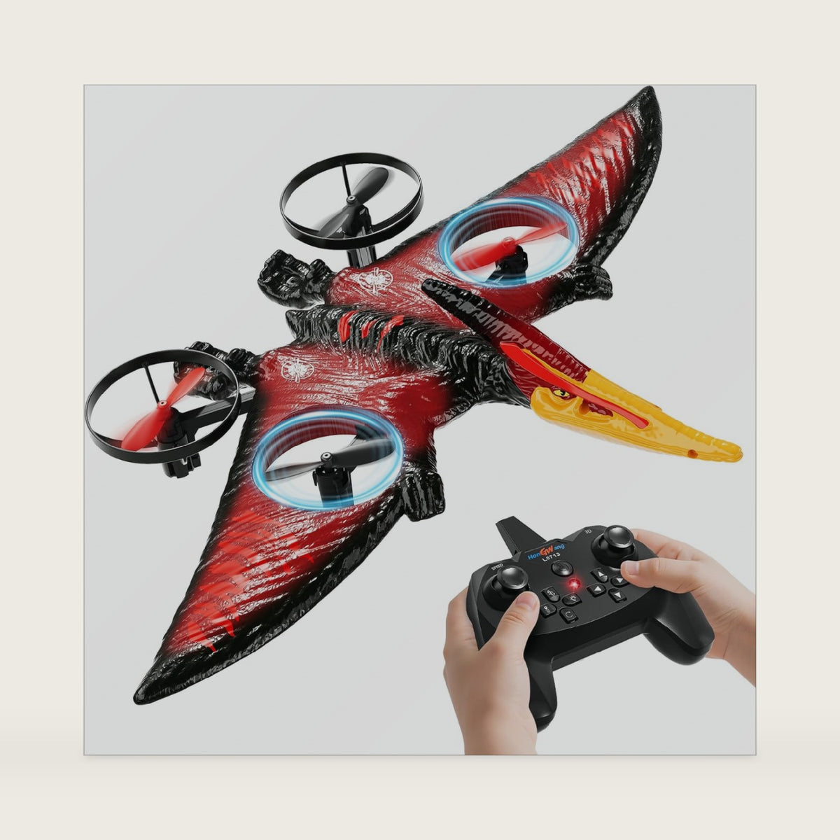 Remote Control Airplane Dinosaur for Kids,Foam RC Drone Pterosaur Toys