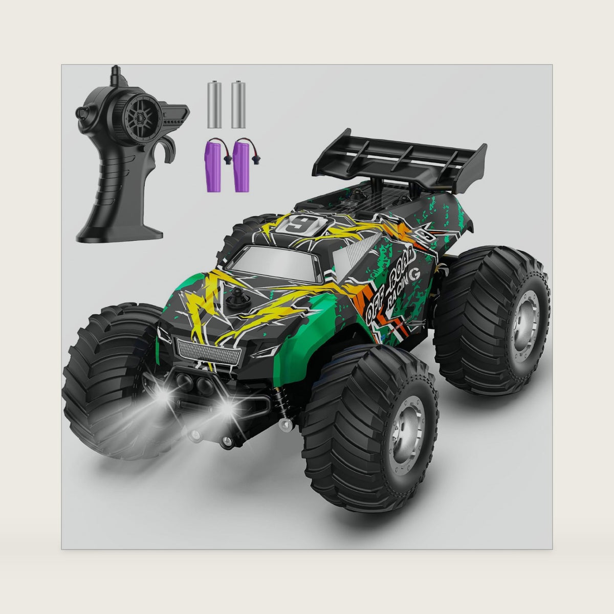 Remote Control Car Sturdy All-Terrain RC Truck for Kids Christmas