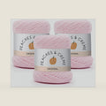 Peaches & Creme Solids 100% Cotton Yarn for Crocheting, Pastel Pink 3 Pack