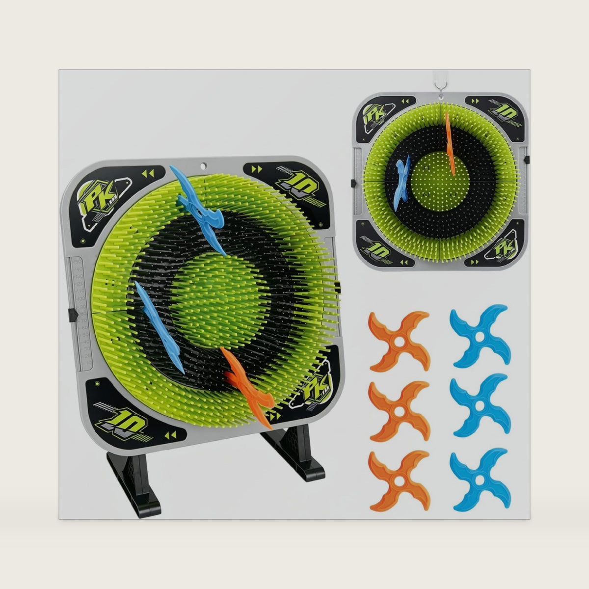 Axe Throwing Game for Backyard, Bristle Target Board withThrowing Stars, Ax Throwing Game Set for Adults and Kids, Portable for Party, Holiday and Birthday Gifts