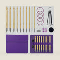Yarniss Tunisian Bamboo Crochet Hook Set with Swivel Cable 3.5mm-10.0mm