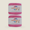 Soft Bamboo Yarn for Crocheting and Knitting - 100g/skein 280m DK Light Worsted #3-98% Rayon from Bamboo 2% Cotton - 2 Skeins Sand (Dragon Fruit)