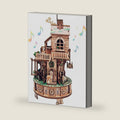3D Wooden Puzzle for Adults - Forest Cottage Model Kit with Music, 155PCS