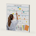 Large Undated Dry Erase Reusable Wall Calendar 51.2"x36.2" Full Year View