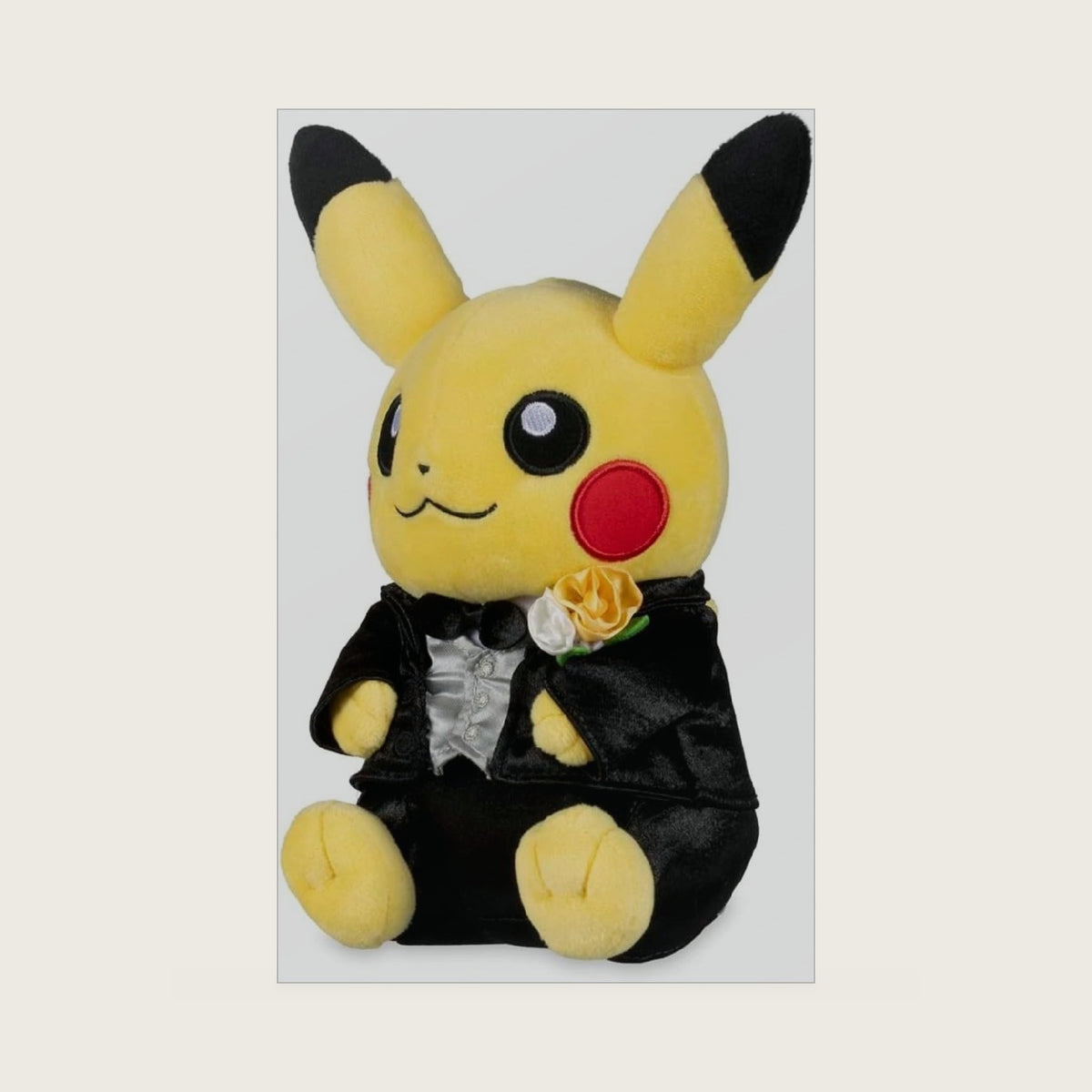 Center: Pikachu Wedding: Wedding Tuxedo Pikachu (Male) Plush