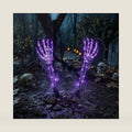 2pcs Skeleton Arms Lights Halloween Decoration, Purple 80L
