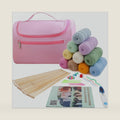 Lewhoo Knitting kit for Beginners, Complete Knitting kit for Adult with Bag