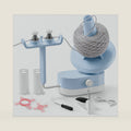 Electric Yarn Winder 12oz, Automatic Ball & Cake Winder, Blue