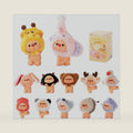 jotoys OYO Animal Party Series Mini Plush Blind Box Collectible Figures, Cute Animal Characters with Adhesive Back Design for Phone, Laptop & Desk Decoration, Kawaii Surprise Gift Toy, Single Box