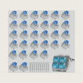 Zhouwang 150PCS Keyboard Clickers for 3D Prints,Blue Clicky Keyboard Switch