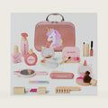 TEKFUN Unicorn Wooden Pretend Play Makeup Set, Fake Makeup Kits for Toddler