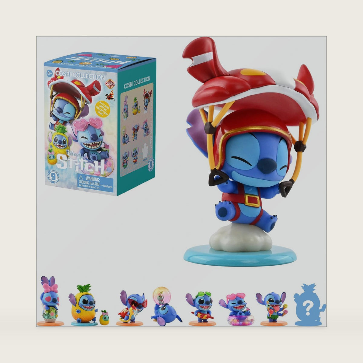 YuMe Stitch Cosbi Figurines Stitch on Holiday Series - 1 Blind Box