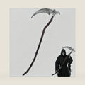 1 PCS Grim Reaper Scythe, Grim Reaper Costume Accessory, Halloween Prop for Themed Events, Cosplay Scythe Prop, 53.15 Inches Length for Adult Collectors