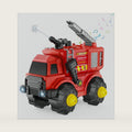 Fire Truck Toy for Kids Ages 3-8, Electric Fire Rescue Vehicle