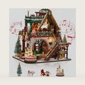 Christmas Miniature House Kit for Adults with Music Box & LED