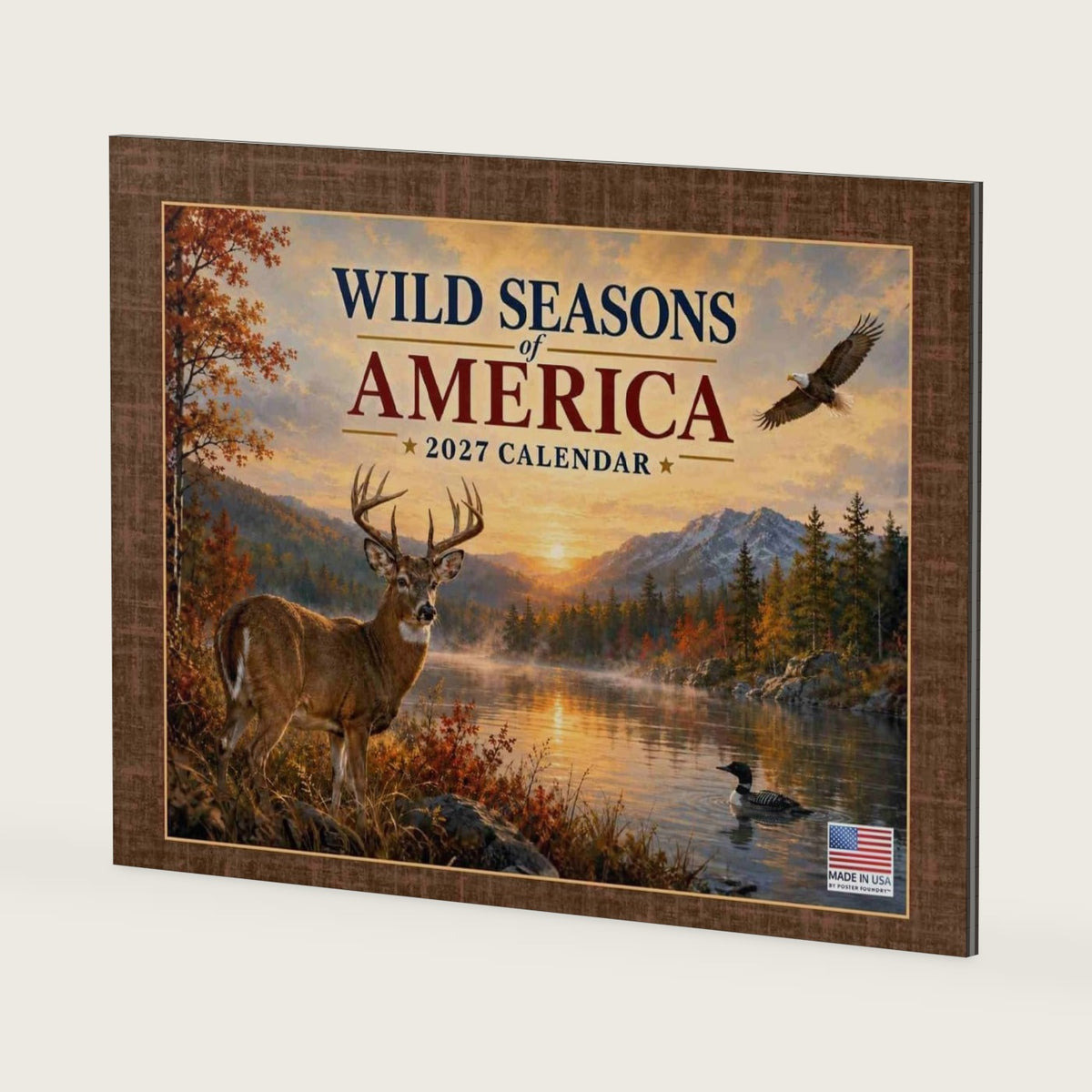 North American Wildlife Calendar 2027 Monthly Wall 12 Month