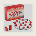 Magnetic Chess Game, Multiplayer Battle Board Games,Tabletop Strategy Game with String, for Family & Party & Travel & Camping, Puzzle Strategy Games（Red）