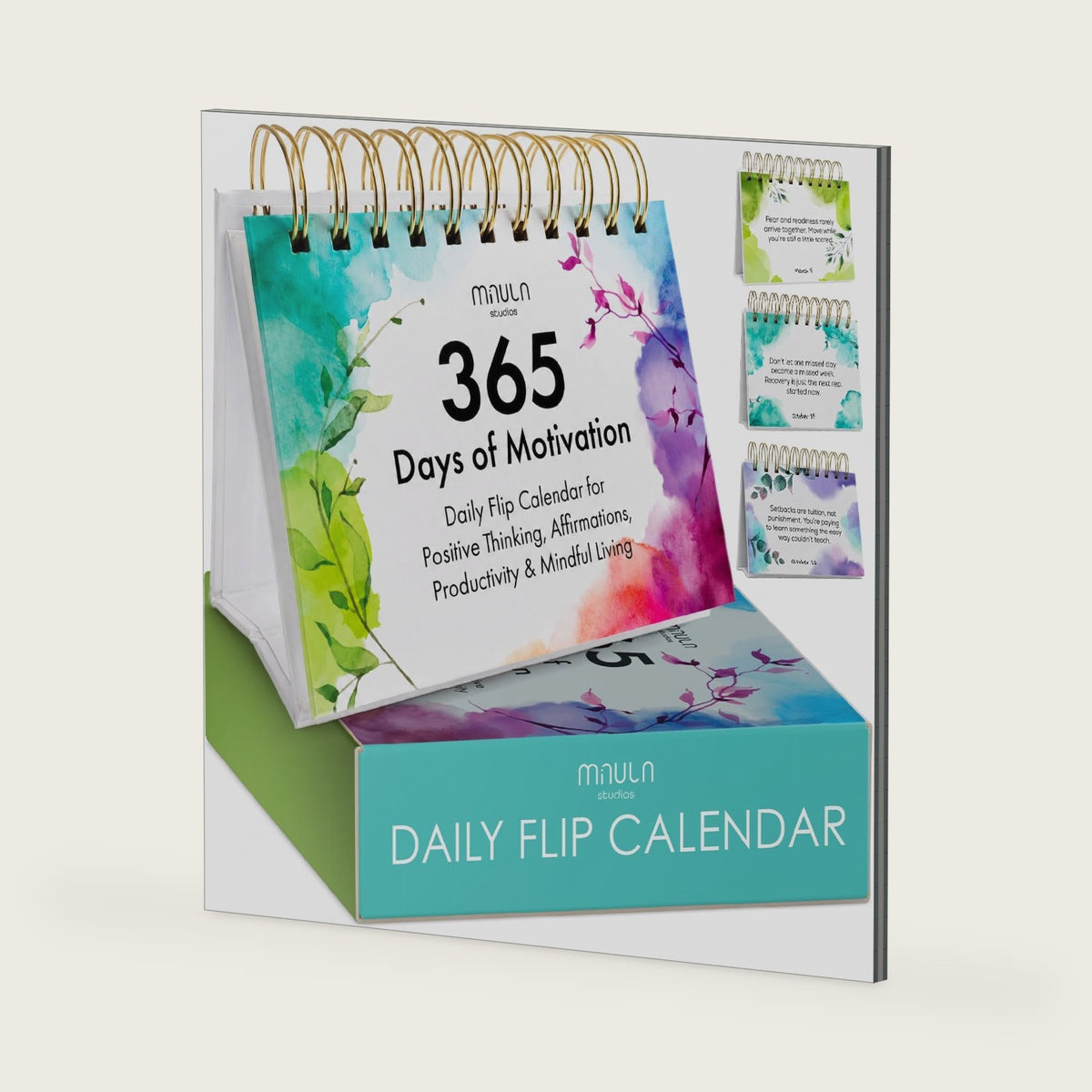 365-Day Motivational Flip Calendar - Inspirational Gifts for Women