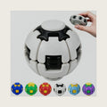 3D Printed Press to Spin Fidget Ball Spinner Toy, 2-in-1 Push & Rotate Stress Relief Desk Toy, Portable Sensory Decompression Fidget Toy for Adults Anxiety Relief,Pocket Size Focus Fidget Spinner Gift