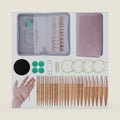Mdoker 2" Shortie Bamboo Circular Knitting Needles Set,Include 9inch&15inch