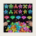 25PCS Light Up Fidget Spinner Rings, Kids Party Favors 4-8 8-12