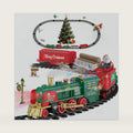 Christmas Train Set Toy with Spray for Under Christmas Tree, Sounds and Light Electric Train Sets Toys for 3 4 5 6 7 8 Kids Adults Steam Train Toy