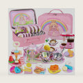EULRGAUS Princess Tea Set with Coffee Maker, Pretend Play for Girls 3-8