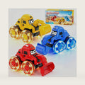 Light Up Construction Vehicles for Kids 2-5, 3 Pack Friction-Powered Cars