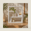 Compatible with Mini Figures, Display House Shelf，White