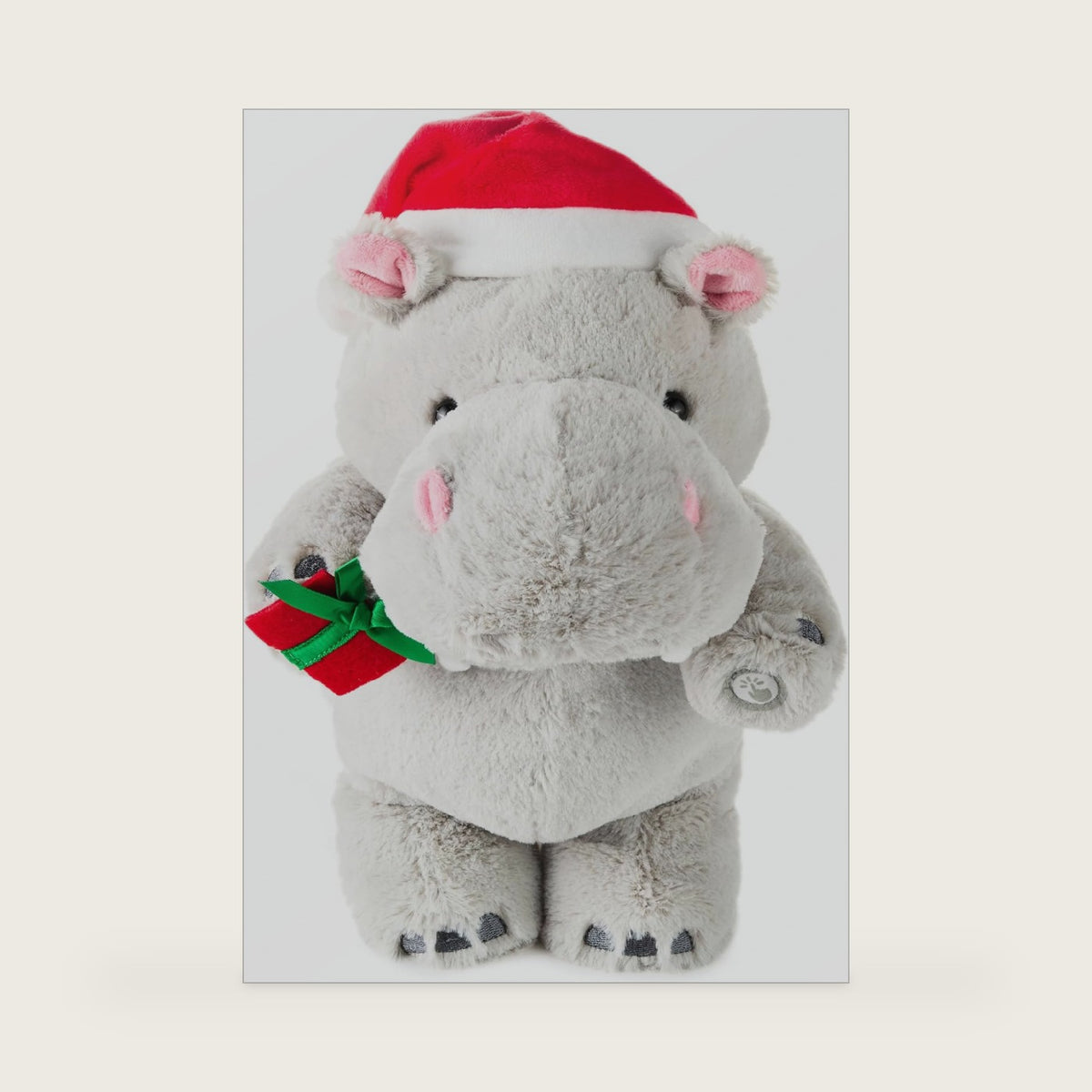 Hallmark Plush with Motion (Musical Christmas Hippo), 11"