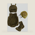 Toddler Baby Girl Boy Halloween Costumes Animal Costume Plush Sleeveless Romper Hat Shoes Cute Cosplay Outfits