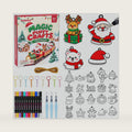 Christmas Magic Foam Texture Painting Kit, Puffy Paint 3D Art for Kids