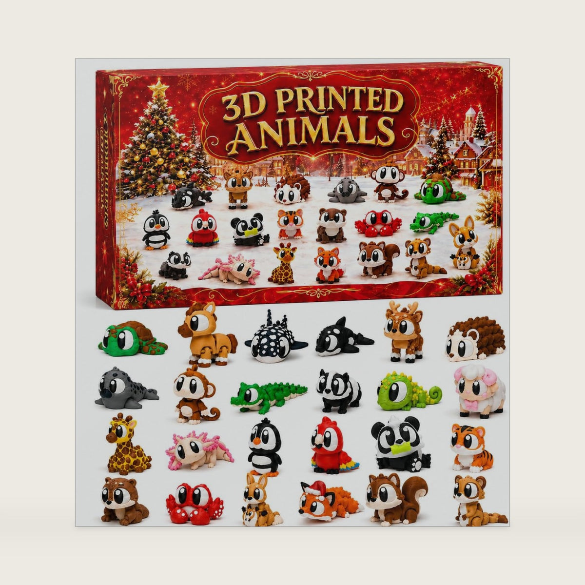 2026 Christmas Advent Calendar, 3D Printed Advent Calendars for kids