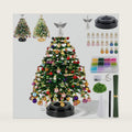 RIHUALS DIY Beaded Christmas Tree Kit for Adults, Crystal Holiday Craft Set, 3D Crystal Bead Christmas Tree Making Kit, Create Your Own Sparkling Holiday Decoration (#A)