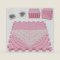 Acrridi 9Pcs Crochet Blocking Boards Set 150 T-pins Included