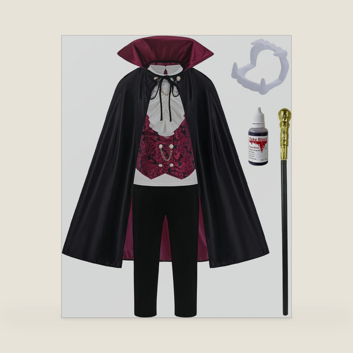 Halloween Costume for Kids Boy 2026, Vampire Costumes Outfit Set