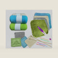 Beginner Knitting Kit for Adult, Create 8 Dishcloths & Coasters (Dishcloth)