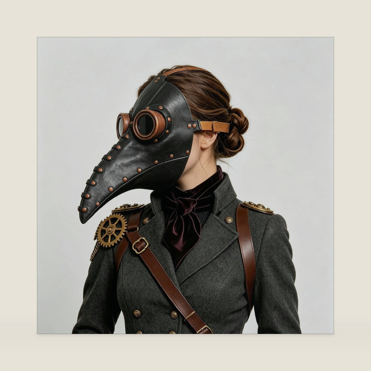 Plague Doctor Mask, Steampunk Bird Raven Mask, Scary Halloween Cosplay Mask