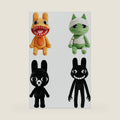 4Pack Animal Hospital Plush, Ratthew, Stalker, Intern, Smudge Horror Game Collectible Plushies, 11inch Soft Plush Toy for Game Fans