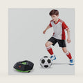Soccer Bot, Soccer Training Robot Toy Electric Automatic 3 Speed Interactive Dribbling Smart Game Trainer for Kids Ages 3-14, Auto-Tracking Sensor Ball with LED Score Timer, Gifts for Kids Ages 3-14