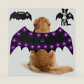 Spooky LED Bat Wings for Pets – 20 Lights, 4 Modes, Adjustable Fit for Cats & Dogs, Lightweight Halloween Costume with Long-Lasting Batteries XL