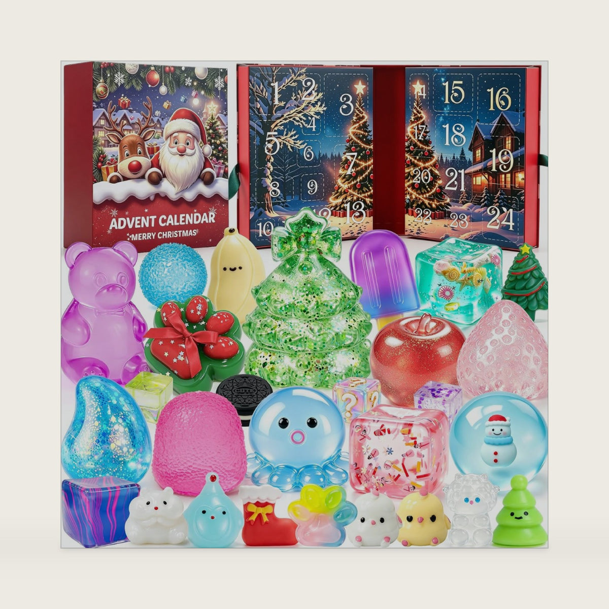 Squishy Advent Calendar 2026, 24 Day Countdown for Kid and Adult