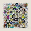 50pcs My Neighbor Totoro Stickers for Water Bottle, Cute Anime Cartoon Waterproof Vinyl Decal for Kids Teen Adult Girl Boy Laptop Phone Computer Skateboard Luggage Notebook Helmet Guitar