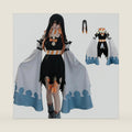 Amo Cosplay Costume Gachiakuta Full Set Women Black Strap Skirt Dress
