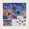 Premium Christmas Pets 1000 Piece Jigsaw Puzzle for Adults Dust-Free