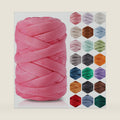 Chunky Velvet Chenille Tube Yarn for Hand Knitting 0.66 lb/17.5 yd, Jumbo