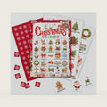 Christmas Bingo Game 24 Cards Holiday Party Activity with Chips